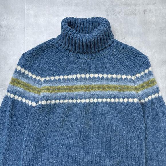 Y2K L.L. Bean 00s Lambs Wool Turtleneck Long sleeve sweater - Picture 5 of 8